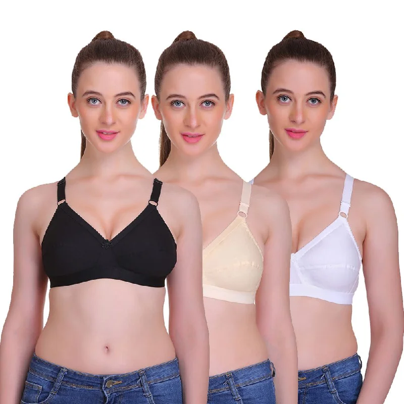 T.T. Women Desire Bra Black Beige White Soft Stretch Bra