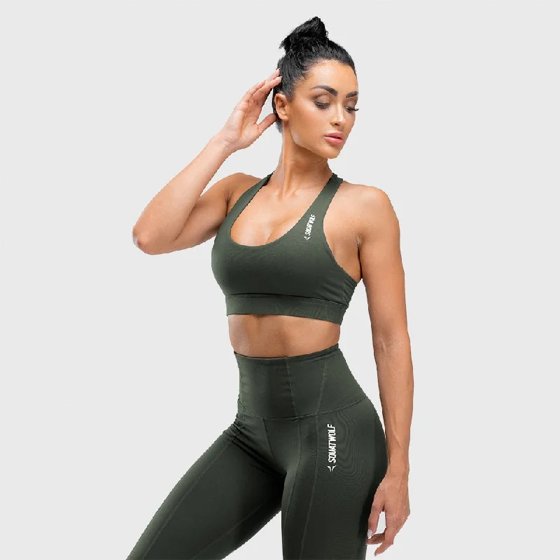 Warrior Bra - Olive Fashionable Push-Up Bra