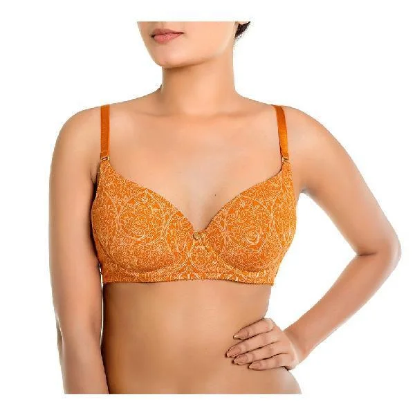 Women's Low Back Bra With Swan Hook Straps Soft Lace Bra