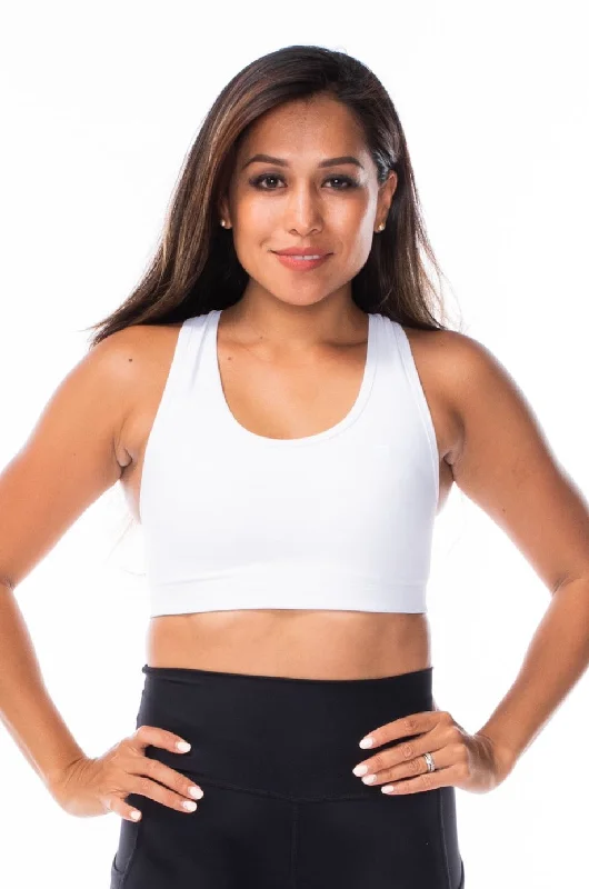 WYN by MALO racergirl bra - white Sleek Sports Bra