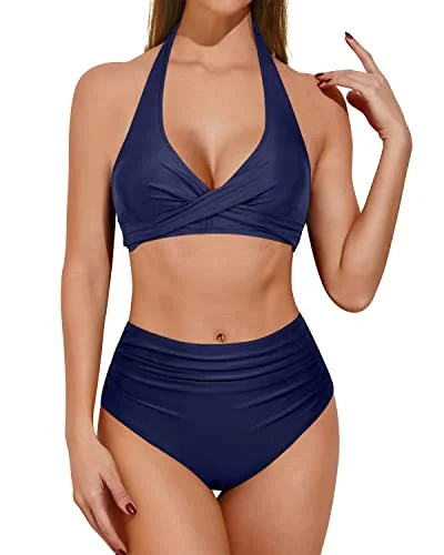 High Waisted Bikini Sets for Women Tummy Control Two Piece Swimsuits Ruffled Swimsuit Top High Waisted Bikini Sets for Women Tummy Control Two Piece Swimsuits Ruffled Swimsuit Top