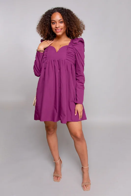 Piper Mini Dress - FINAL SALE Comfortable Off-Shoulder Mini Dress