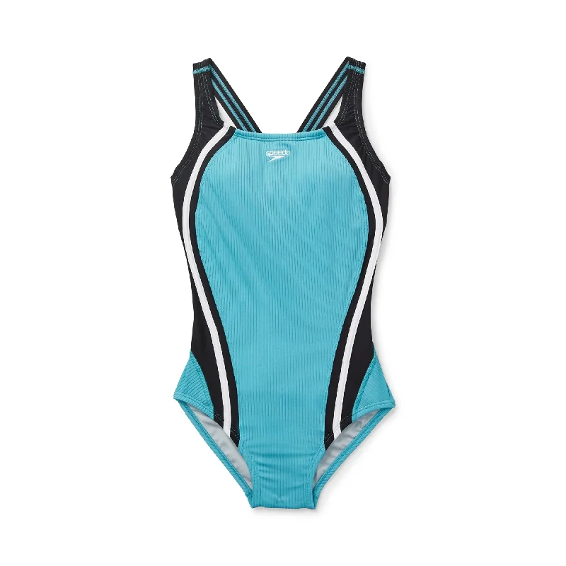 Speedo Women's Ribbed Quantum Fusion Splice One Piece Swimsuit Floral Print Swimsuit Speedo Women's Ribbed Quantum Fusion Splice One Piece Swimsuit Floral Print Swimsuit