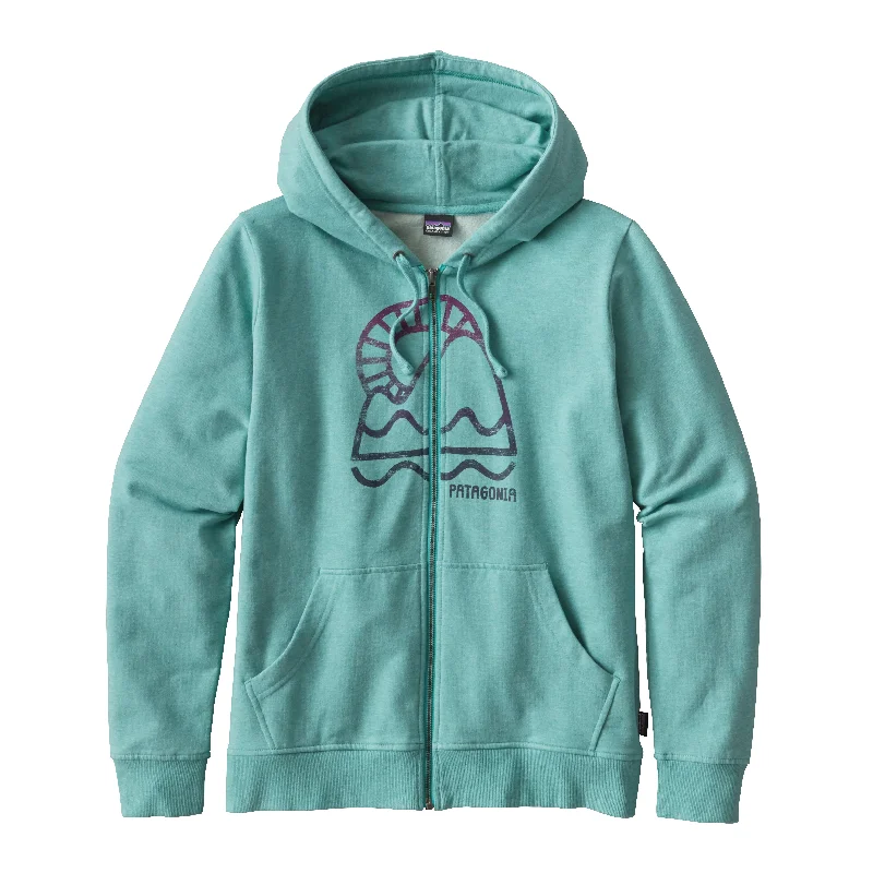 W's Meltwater Midweight Full-Zip Hoody Hoodie with Hem Applique Textured Unique