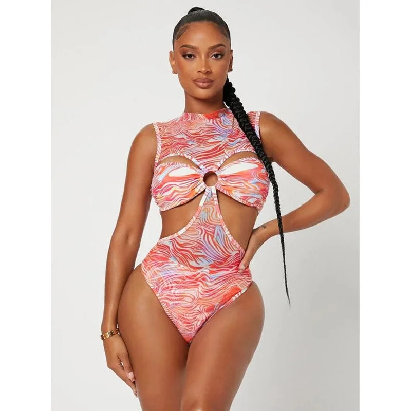 Sexy Designed Women One Piece Swimwear Push-Up Swimsuit Top