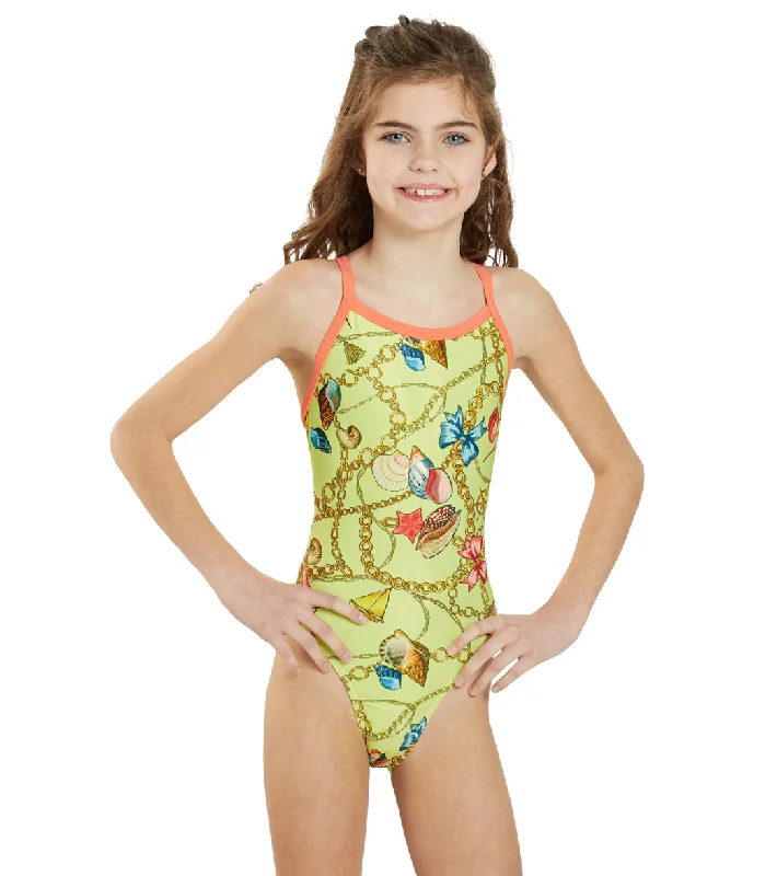 Sporti x Emma Weyant Monaco Treasures Thin Strap One Piece Swimsuit Youth (22-28) Sleek Racerback Swimsuit