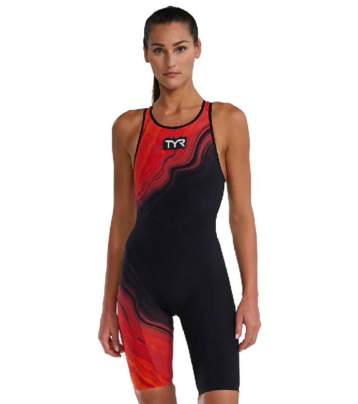 TYR Women's Venzo Volconyx Open Back Tech Suit Swimsuit Comfortable Tankini Set