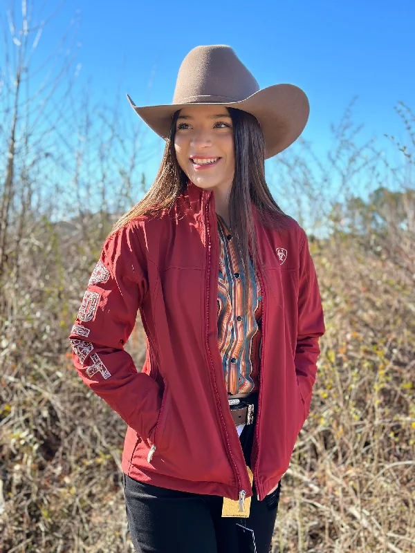 ARIAT JACKET APAREJO TEAM SOFTSHELL SUN-DRIED TOMATO Rayon Jacket Velvet Jacket Corduroy Jacket ARIAT JACKET APAREJO TEAM SOFTSHELL SUN-DRIED TOMATO Rayon Jacket Velvet Jacket Corduroy Jacket