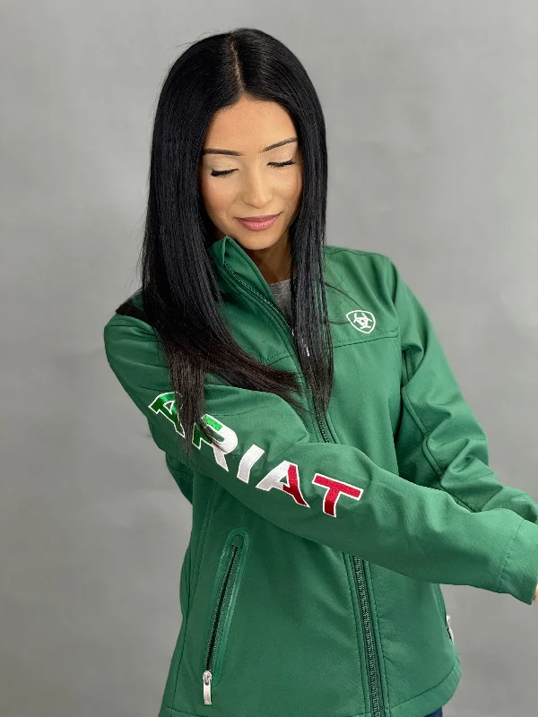 ARIAT JACKET GREEN TEAM MEXICO WOMEN VERDE MEXICO Hoodie Zip-Up Jacket Button-Up Jacket ARIAT JACKET GREEN TEAM MEXICO WOMEN VERDE MEXICO Hoodie Zip-Up Jacket Button-Up Jacket