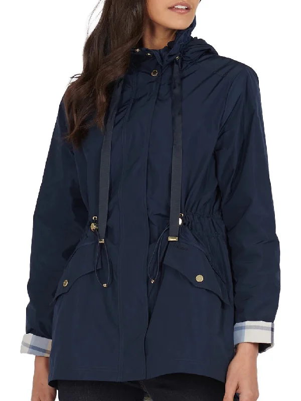 Barbour Women's LOTHIAN Showerproof Jacket- Navy Hooded Jacket Caped Jacket Shawl Collar Jacket Barbour Women's LOTHIAN Showerproof Jacket- Navy Hooded Jacket Caped Jacket Shawl Collar Jacket