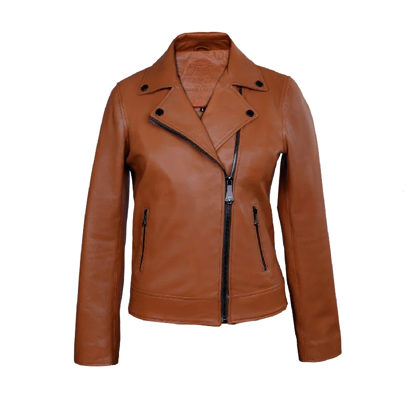 Full Sleeves Biker Jacket in Tan Genuine Leather Embroidered Jacket Appliqued Jacket Beaded Jacket Full Sleeves Biker Jacket in Tan Genuine Leather Embroidered Jacket Appliqued Jacket Beaded Jacket