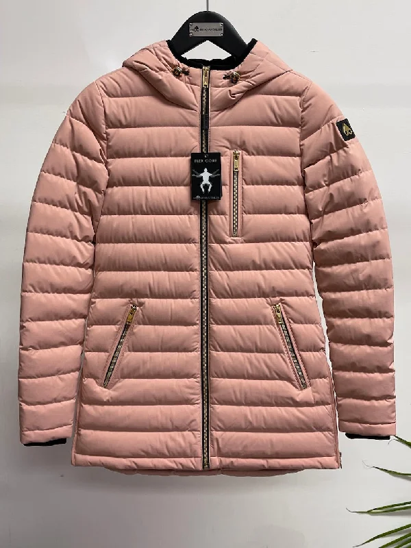 MOOSE KNUCKLES WOMEN RCKCLIFF JACKET 2 Pink Faux Fur Jacket Real Fur Jacket Shearling Jacket MOOSE KNUCKLES WOMEN RCKCLIFF JACKET 2 Pink Faux Fur Jacket Real Fur Jacket Shearling Jacket
