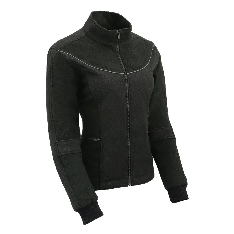 Women Textile & Fleece Combo jacket w/ Reflective Detailing Trench Coat Raincoat Waterproof Jacket Women Textile & Fleece Combo jacket w/ Reflective Detailing Trench Coat Raincoat Waterproof Jacket