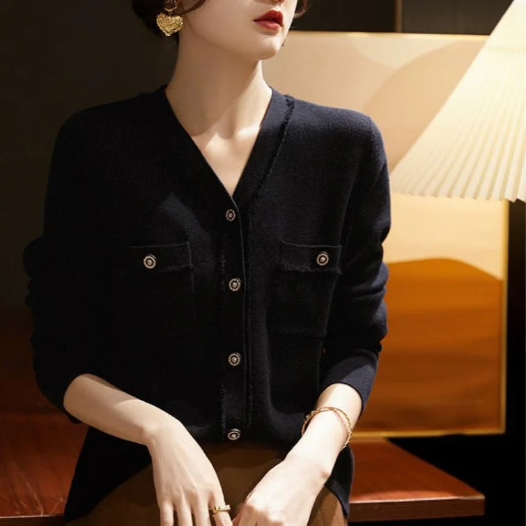 NiDELL Free Shipping Wholesale Women's . New Fall Women's Clothing V-neck Button Sweater Cardigan Women's Sweater Jacket Tide Stand-Up Collar Roll-Neck Collar Turtle Neck NiDELL Free Shipping Wholesale Women's . New Fall Women's Clothing V-neck Button Sweater Cardigan Women's Sweater Jacket Tide Stand-Up Collar Roll-Neck Collar Turtle Neck