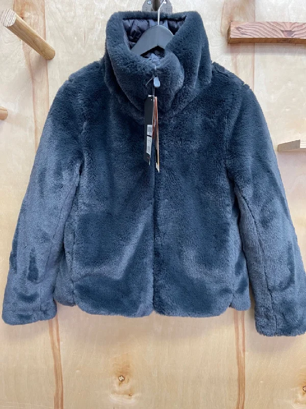 SAVE THE DUCK WOMEN REVERSIBLE FAUX FUR JACKET Welt Pockets Slit Pockets Flap Pockets SAVE THE DUCK WOMEN REVERSIBLE FAUX FUR JACKET Welt Pockets Slit Pockets Flap Pockets