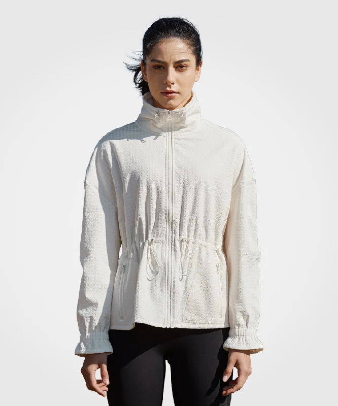 Shift Textured Drawstring Waist Fleece lined Jacket | Women's Sports Jacket Jersey Jacket Tulle Jacket Batik Jacket Shift Textured Drawstring Waist Fleece lined Jacket | Women's Sports Jacket Jersey Jacket Tulle Jacket Batik Jacket