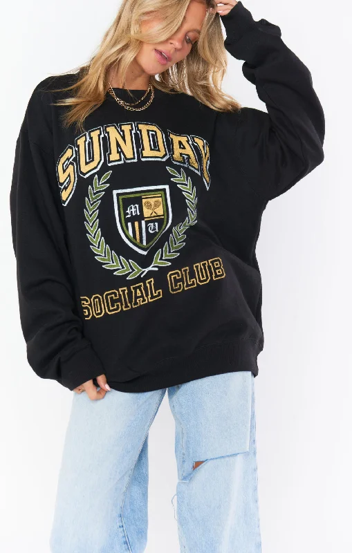 Stanley Sweatshirt ~ Sunday Social Graphic Hoodie with Earth Tones Natural Calm