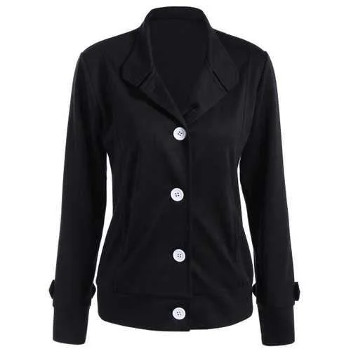 Button Slimming Fitted Thin Cotton Jacket - Black Xl Elasticated Jacket Padded Jacket Insulated Jacket Button Slimming Fitted Thin Cotton Jacket - Black Xl Elasticated Jacket Padded Jacket Insulated Jacket