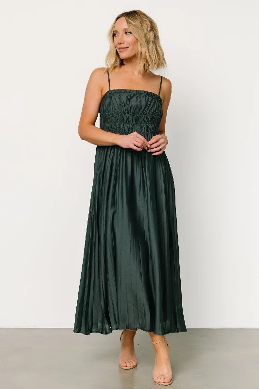 Hattie Maxi Dress | Dark Jade Chic Summer Floral Maxi Dress