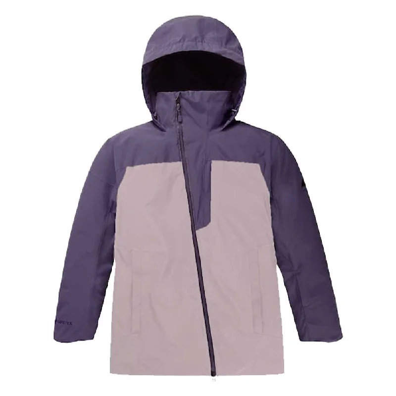 Burton Women's Gore-Tex Pillowline Jacket - 2023 Elderberry / Violet Halo - Small Fitted Jacket Loose Jacket Oversized Jacket