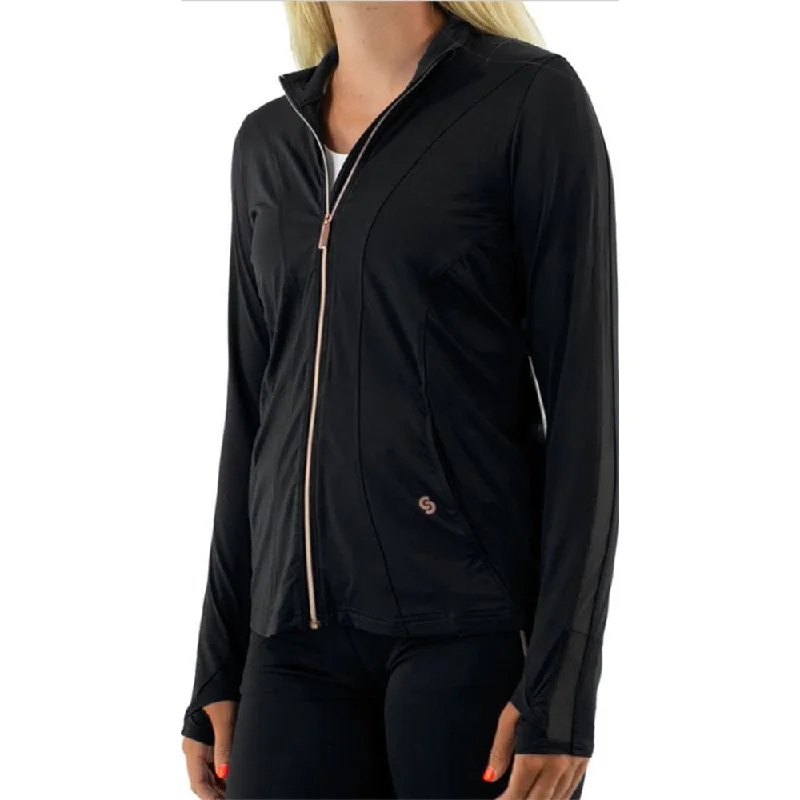 Cross Court Essentials Womens Tennis Jacket Nylon Fabric Polyester Fabric Spandex Fabric