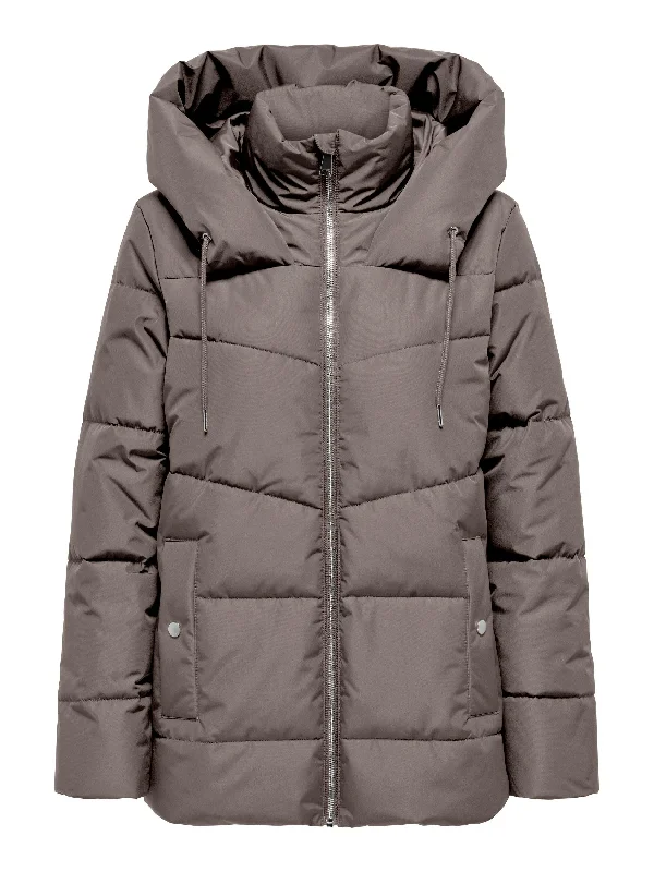 JDY Turbo Short Ladies Padded Jacket-WOOD Tailored Jacket Straight Jacket A-Line Jacket