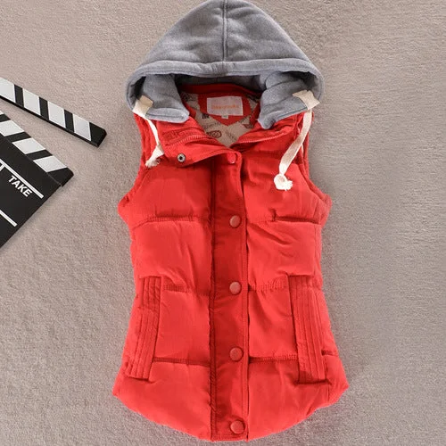 Ladies man jacket cotton back vest sleeveless Elasticated Jacket Padded Jacket Insulated Jacket