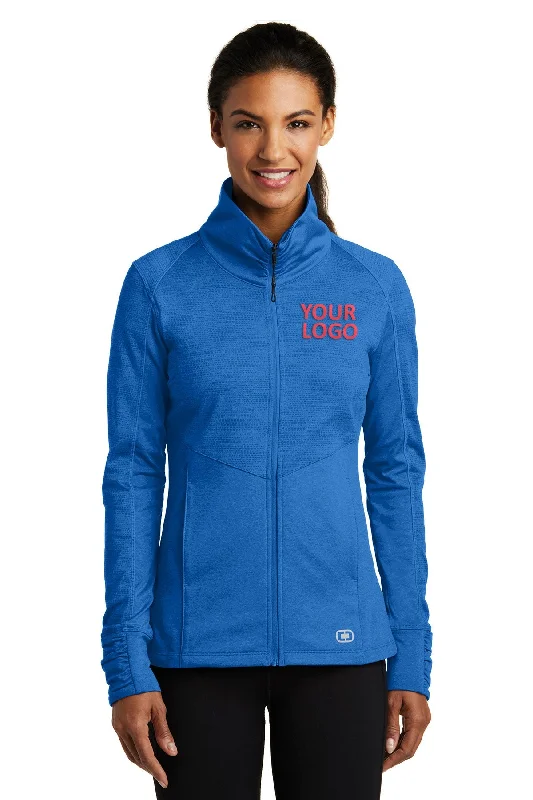 OGIO ENDURANCE Ladies Sonar Custom Jackets, Electric Blue Heather Faux Fur Fabric Real Fur Fabric Shearling Fabric