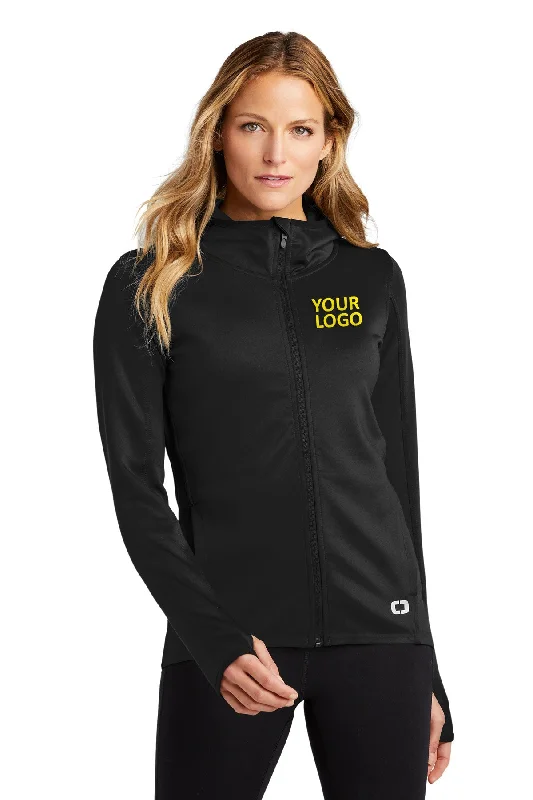 OGIO ENDURANCE Ladies Stealth Customized Jackets, Blacktop Hooded Jacket Caped Jacket Shawl Collar Jacket