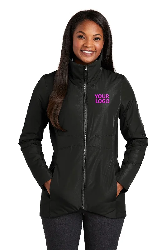 Port Authority Ladies Collective Customized Insulated Jackets, Deep Black Lace Jacket Ribbed Jacket Sequined Jacket