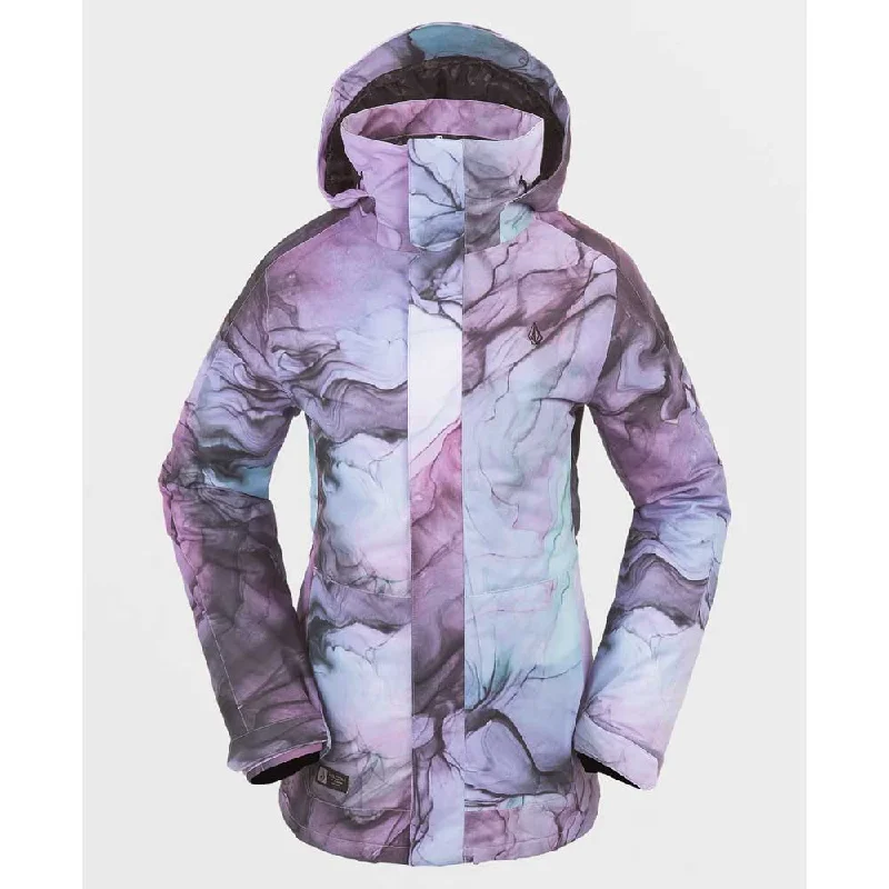 Volcom Women's Westland Insulated Jacket - Glacier Ink Oversized Jacket Tailored Jacket Straight Jacket