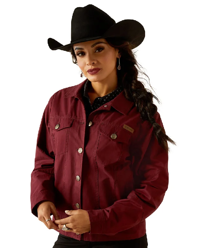 Women's Grizzly Rancher Jacket Satin Fabric Silk Fabric Chiffon Fabric