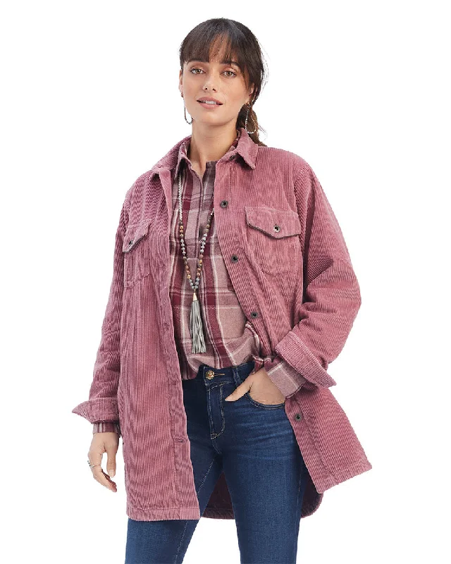 Women's On the Run Shacket Shirt Jacket Print Jacket Jacquard Jacket Embroidered Jacket