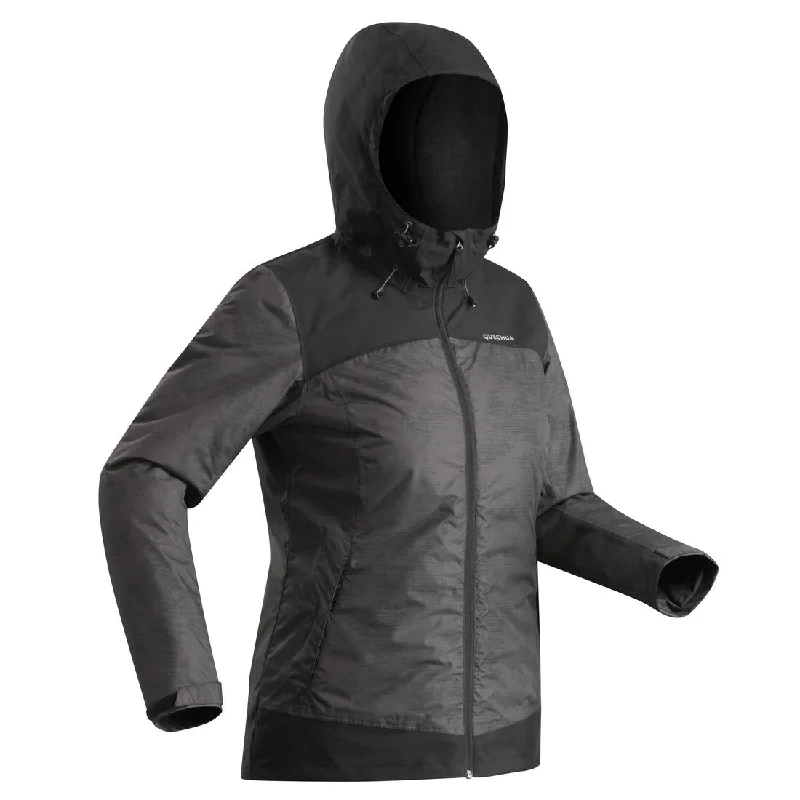 Women’s Waterproof Winter Hiking Jacket - SH100 X-WARM -10°C Insulated Jacket Fitted Jacket Loose Jacket