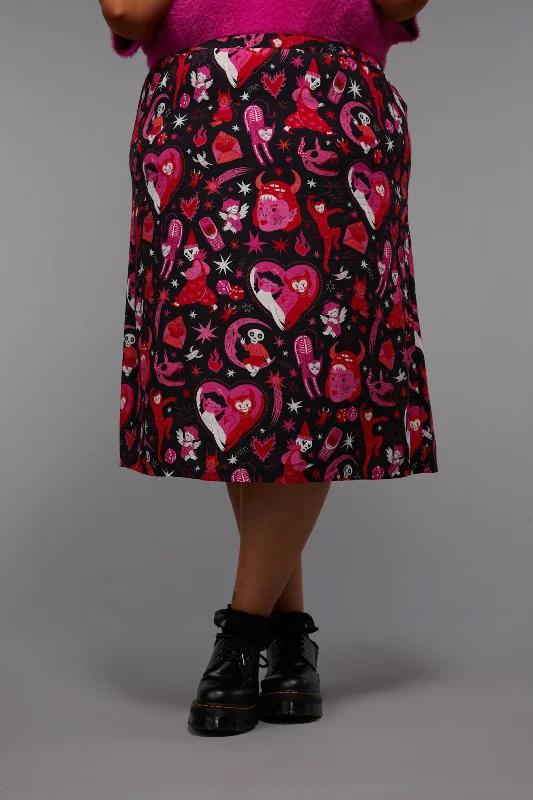 Curve Devil Dance Party Skirt velvet skirt plush