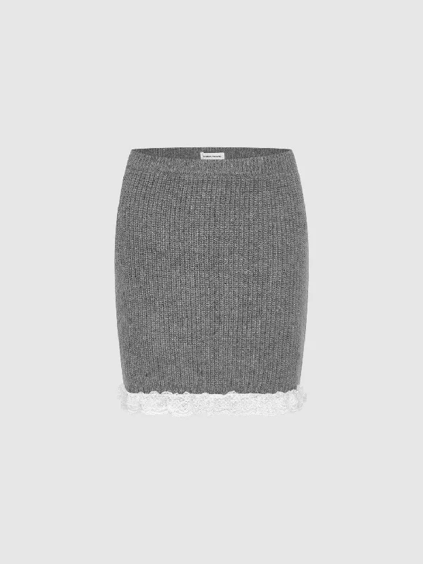 Knitted Skirts velvet skirt plush