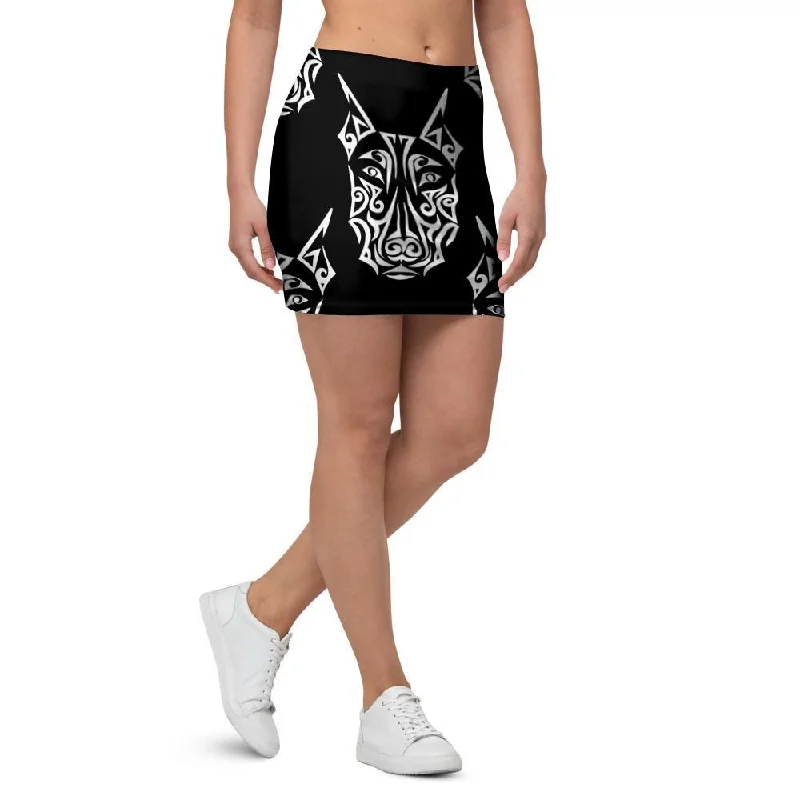 Maori Aztec Pitbull Mini Skirt cashmere skirt soft