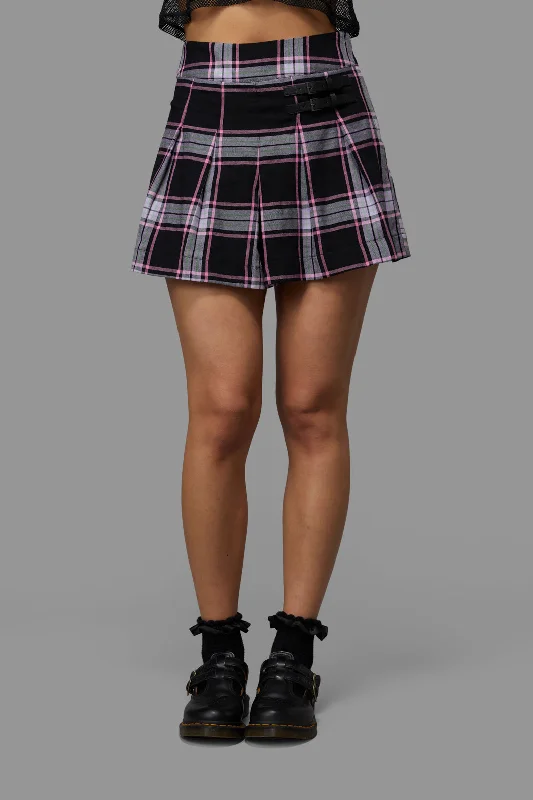 Myrtle Tartan Skort pleated skirt texture