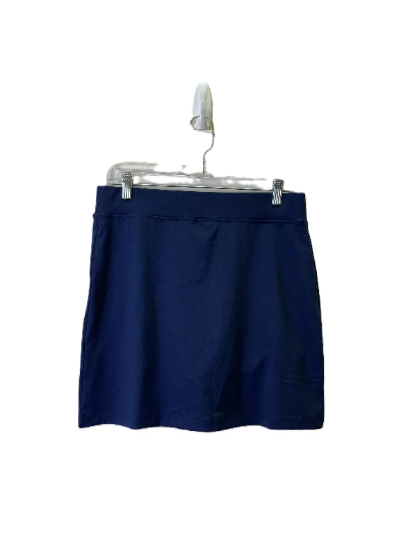 Skort By J. Crew In Blue, Size: 8 leather skirt bold